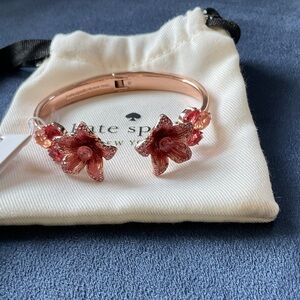 Kate Spade Rose Gold Floral Bangle